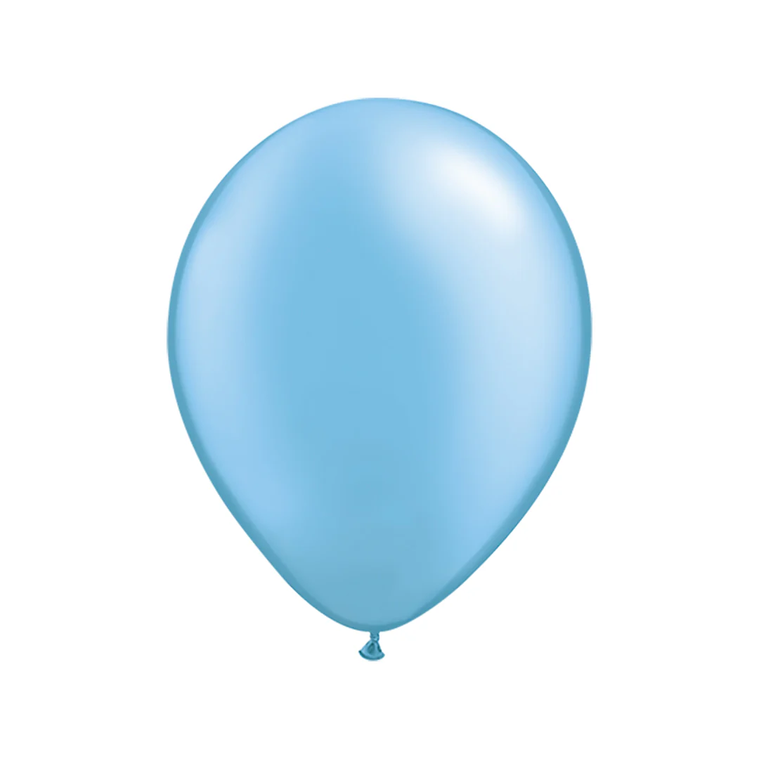 Qualatex Pearl Azure Latex Balloon - Various Sizes - Image 2
