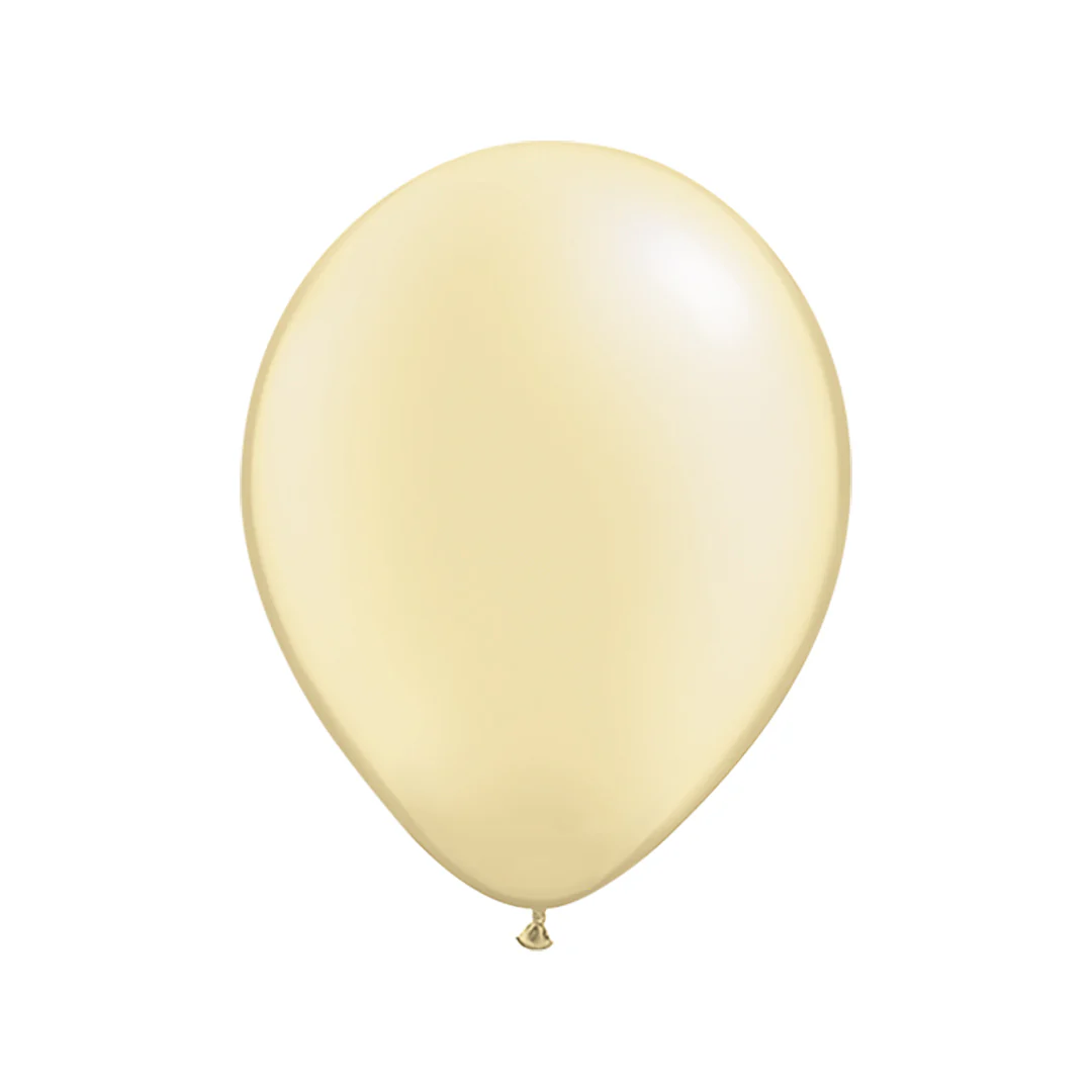 Qualatex Pearl Ivory Latex Balloon - Various Sizes - Image 3