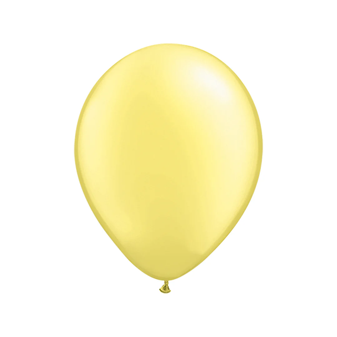 Qualatex Pearl Lemon Chiffon Latex Balloon - Various Sizes - Image 3