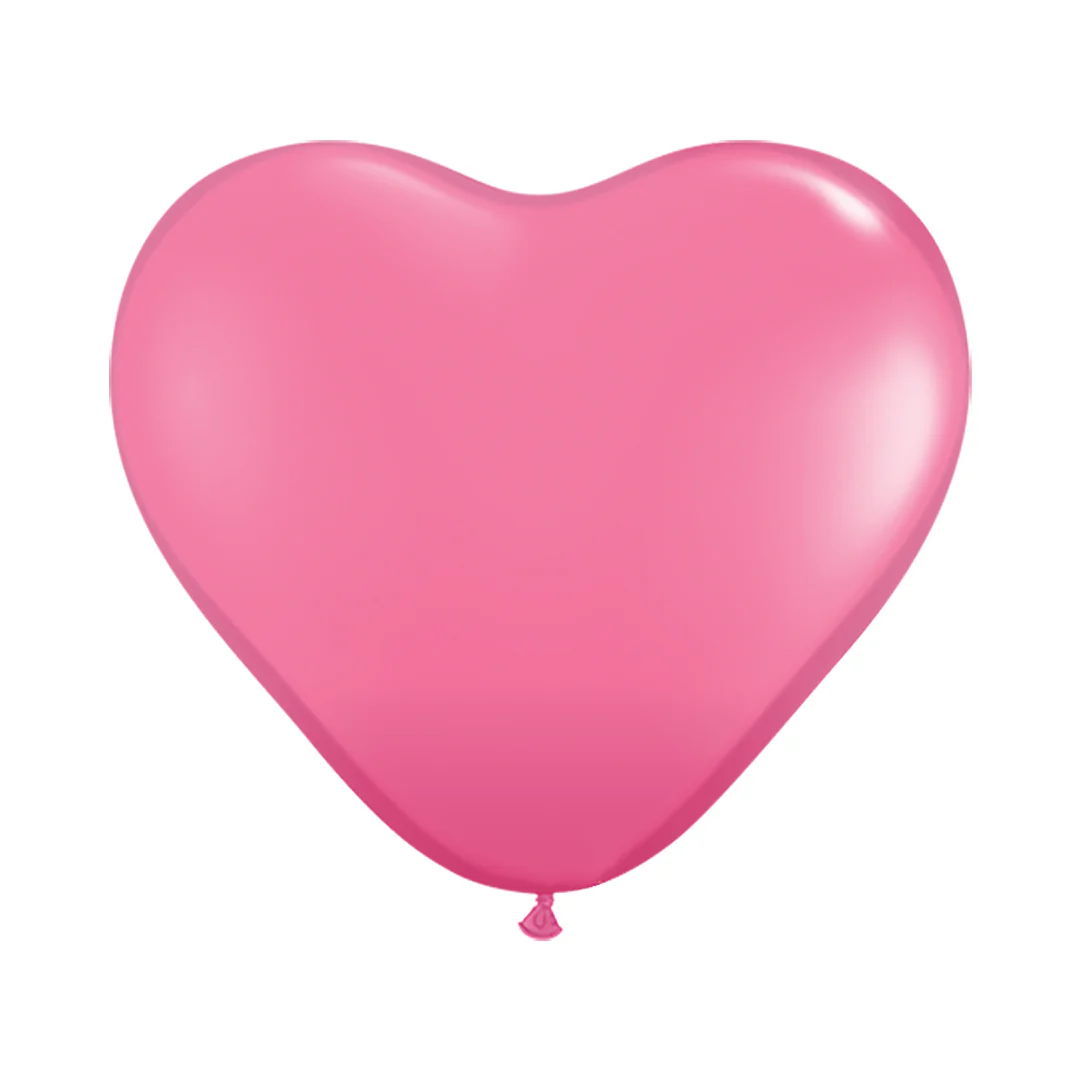 Qualatex Rose 11" Heart Latex Balloon (100)
