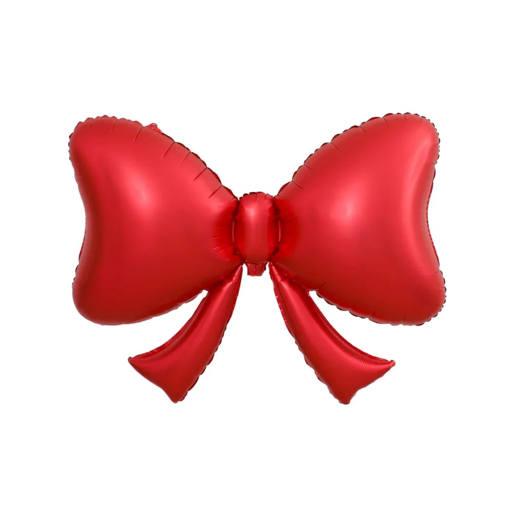 Bubblegum Direct Red Bow 35" Supershape Foil Balloon (1)