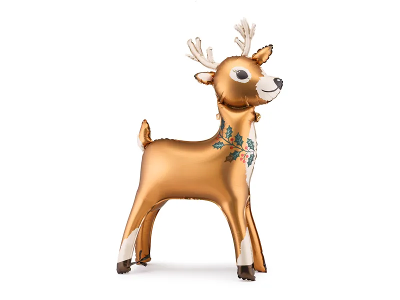 PartyDeco Reindeer 65x105cm Airstanding Foil Balloon (1)