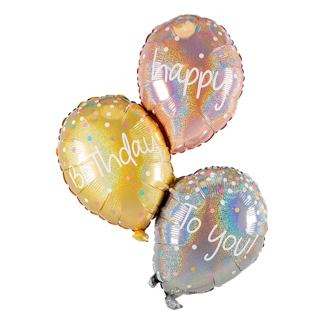 Rose Gold Birthday Balloons 40" Supershape
