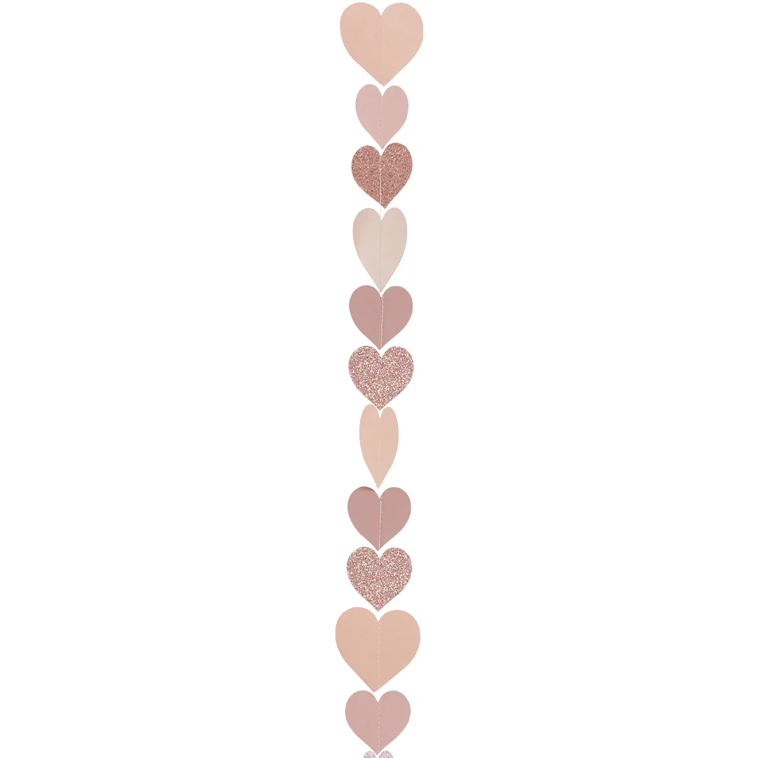 Bubblegum Direct Rose Gold Heart Tail 1.2m (1)