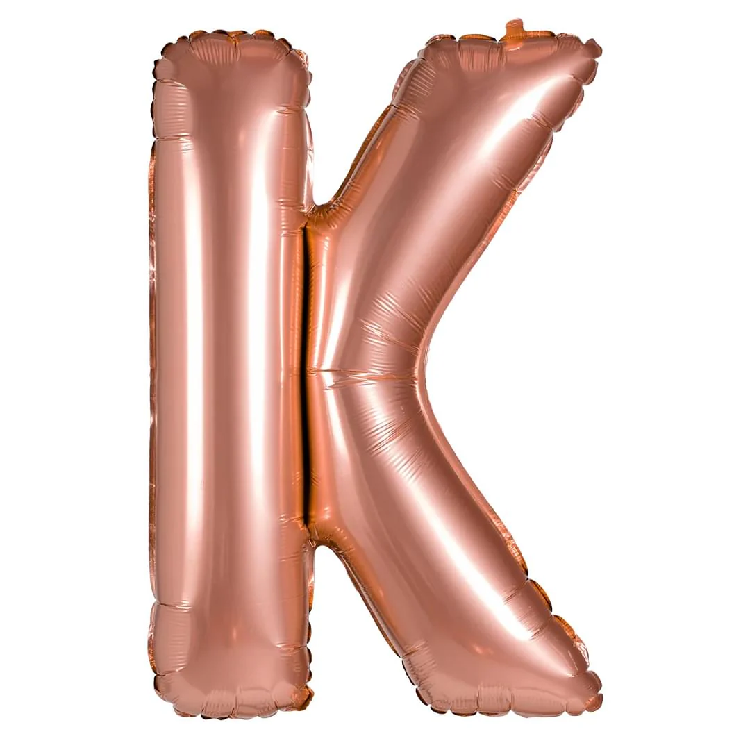 Grabo Rose Gold K Letter 26"