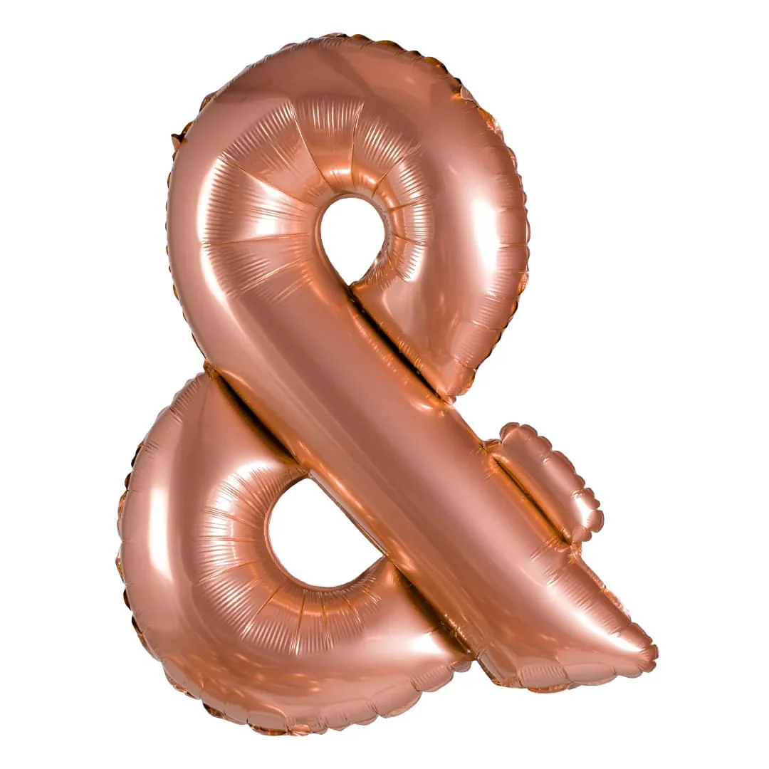 Grabo Rose Gold & Letter 26"