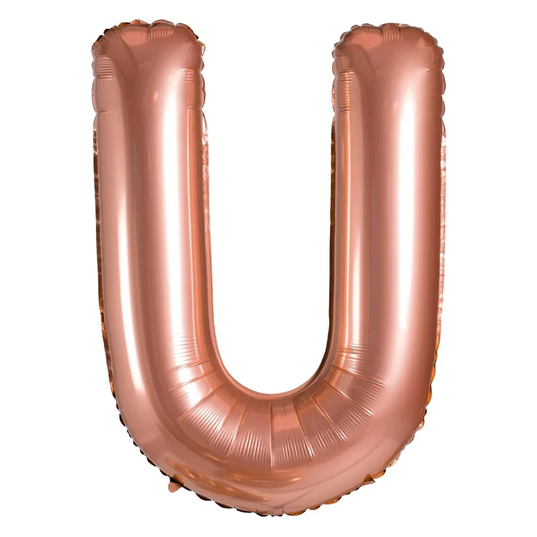 Grabo Rose Gold U Letter 26"