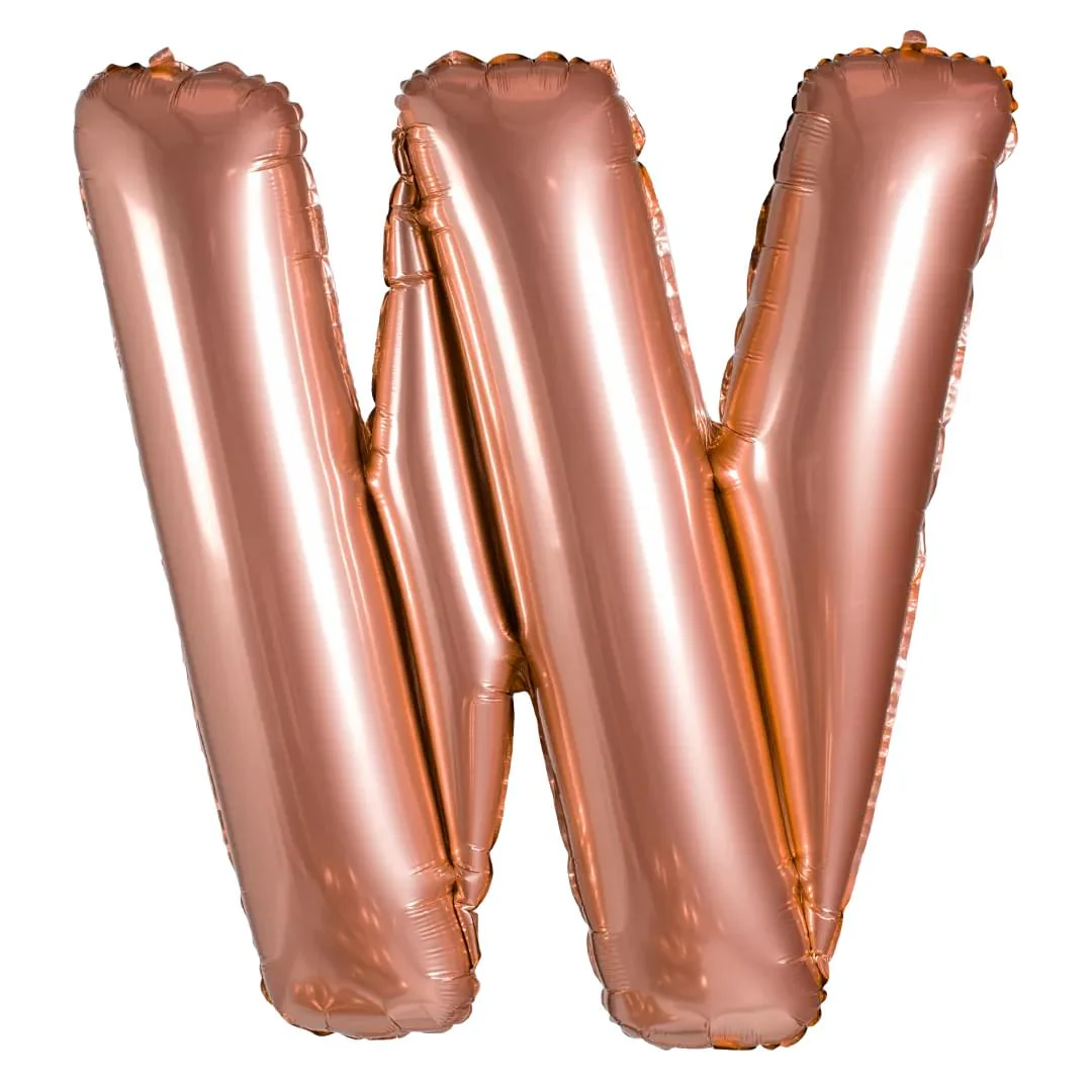 Grabo Rose Gold W Letter 26"
