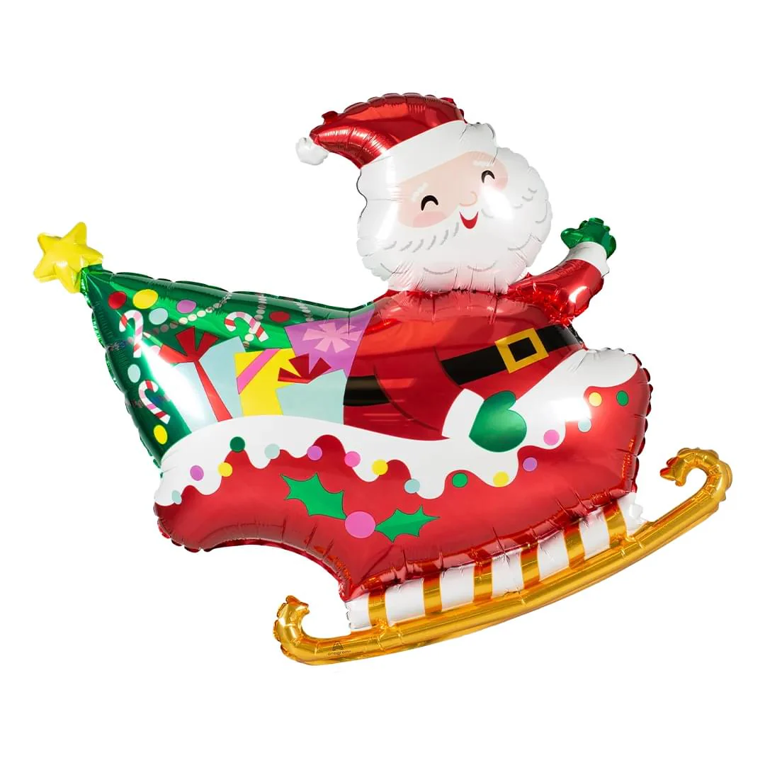 Anagram Santa`s Sleigh 30" Supershape Foil Balloon (1)