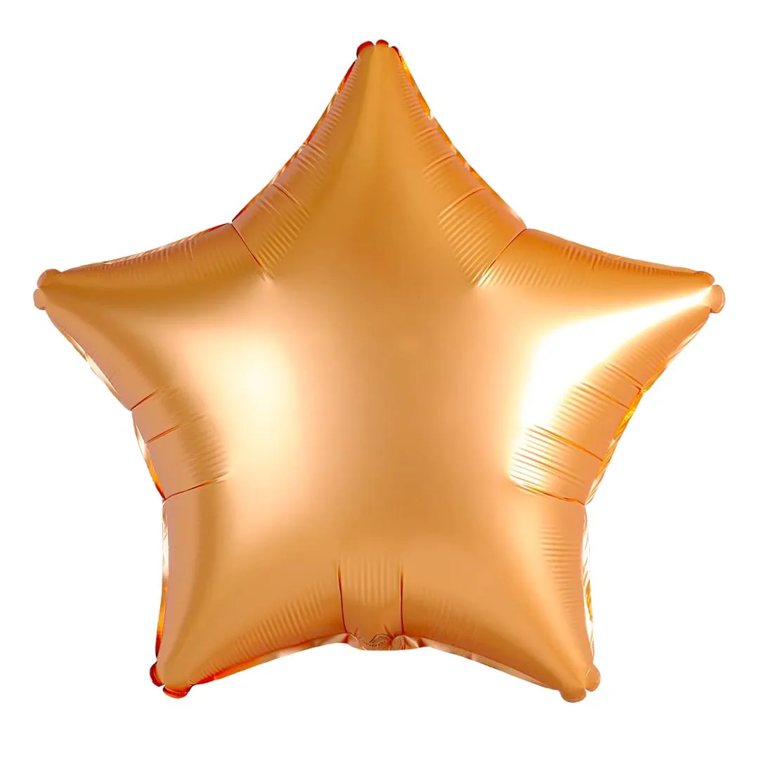 Anagram Satin Amber 18" Star Foil Balloon (1) Unpackaged