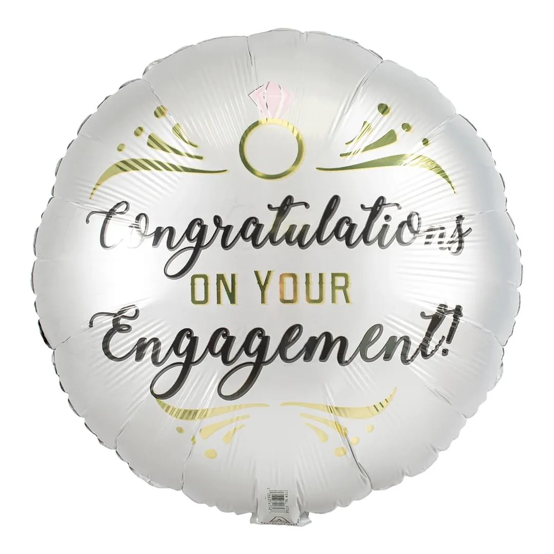 Anagram Satin Engagement 18" Circle Foil Balloon (1)