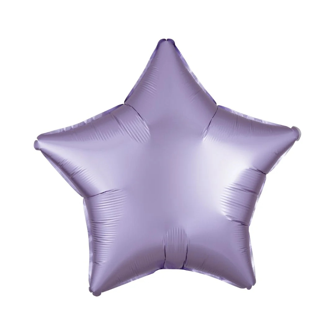 Anagram Satin Luxe Pastel Lilac 18" Star Foil Balloon (1)