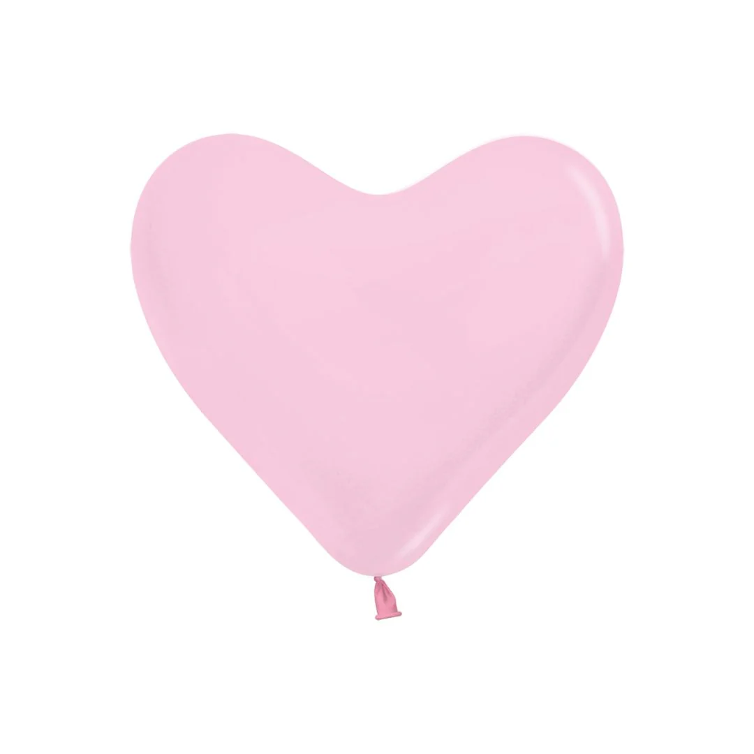 Sempertex 12" Pink Heart Latex Balloon (50)