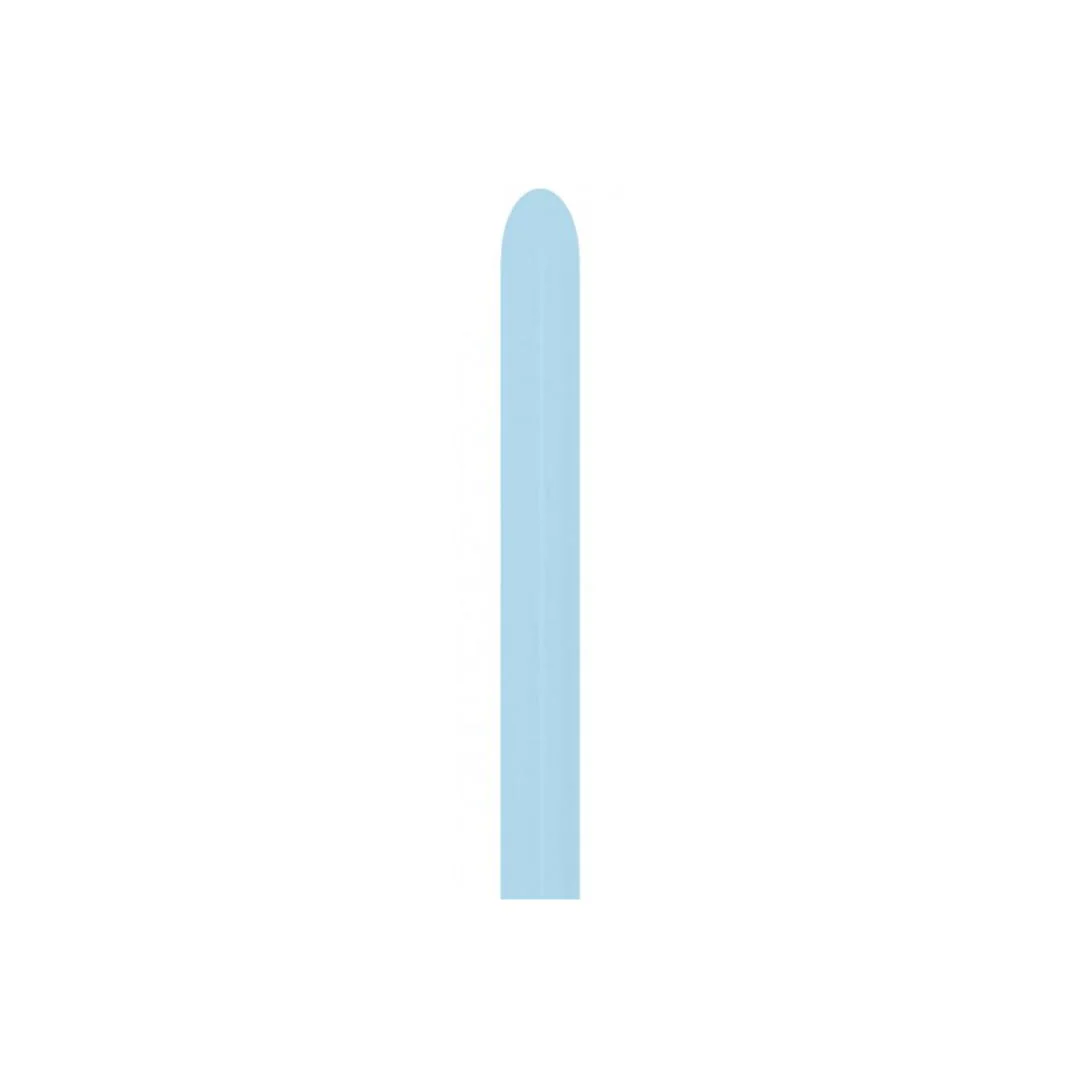 Sempertex 260 Pastel Matte Blue Modelling Latex Balloon (50)