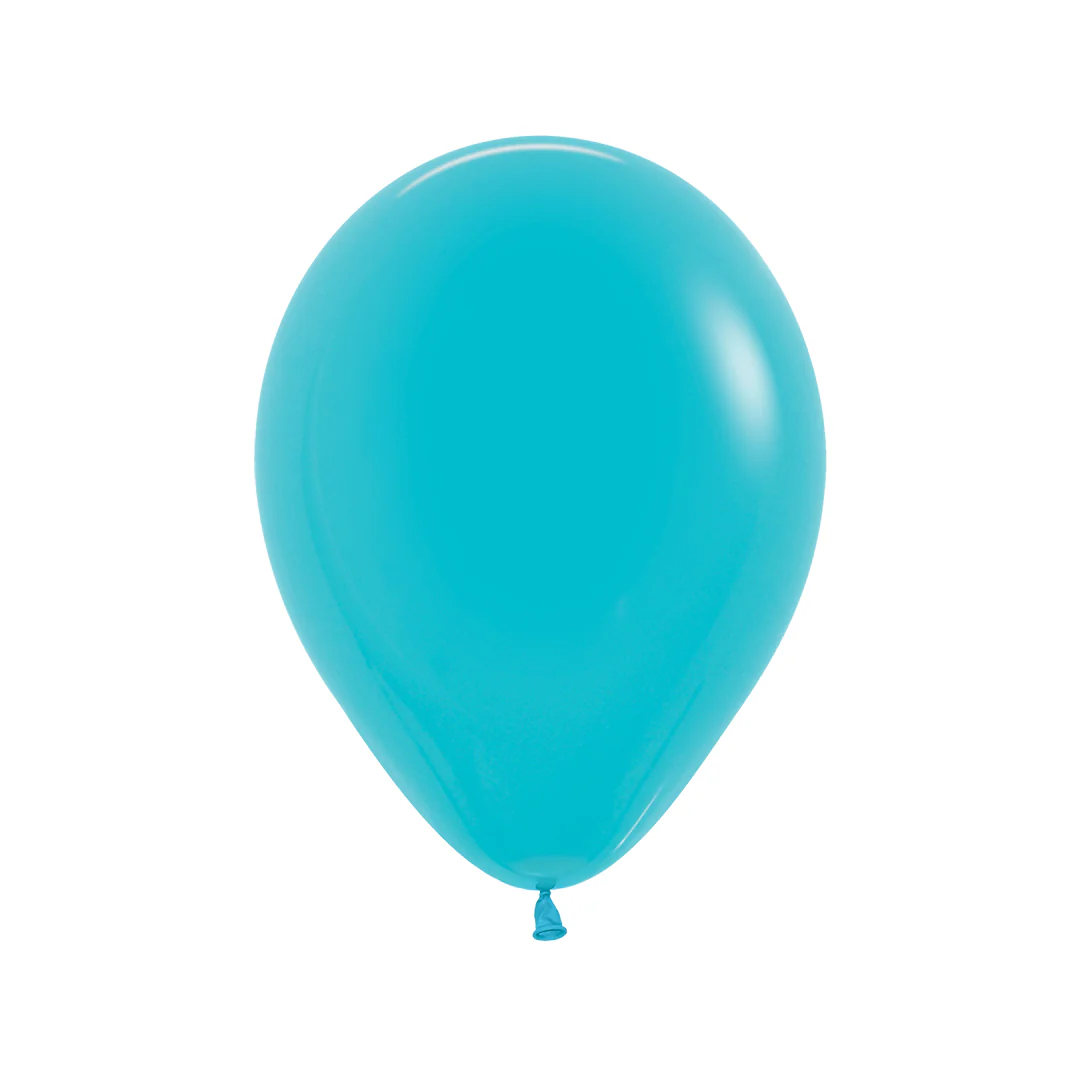 Sempertex Fashion Caribbean Blue Latex Balloon - Various Sizes - Image 3
