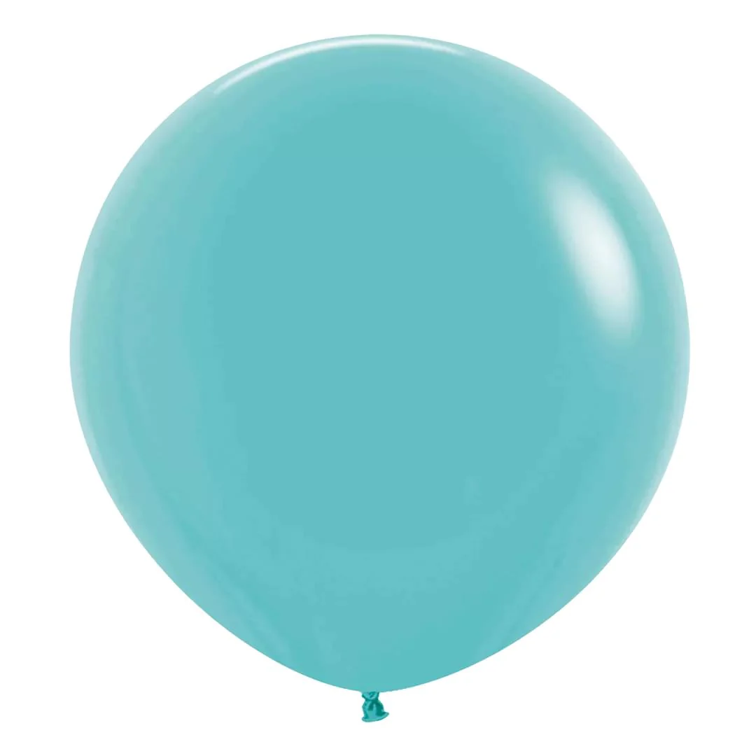 Sempertex Fashion Caribbean Blue Latex Balloon - Various Sizes - Image 4