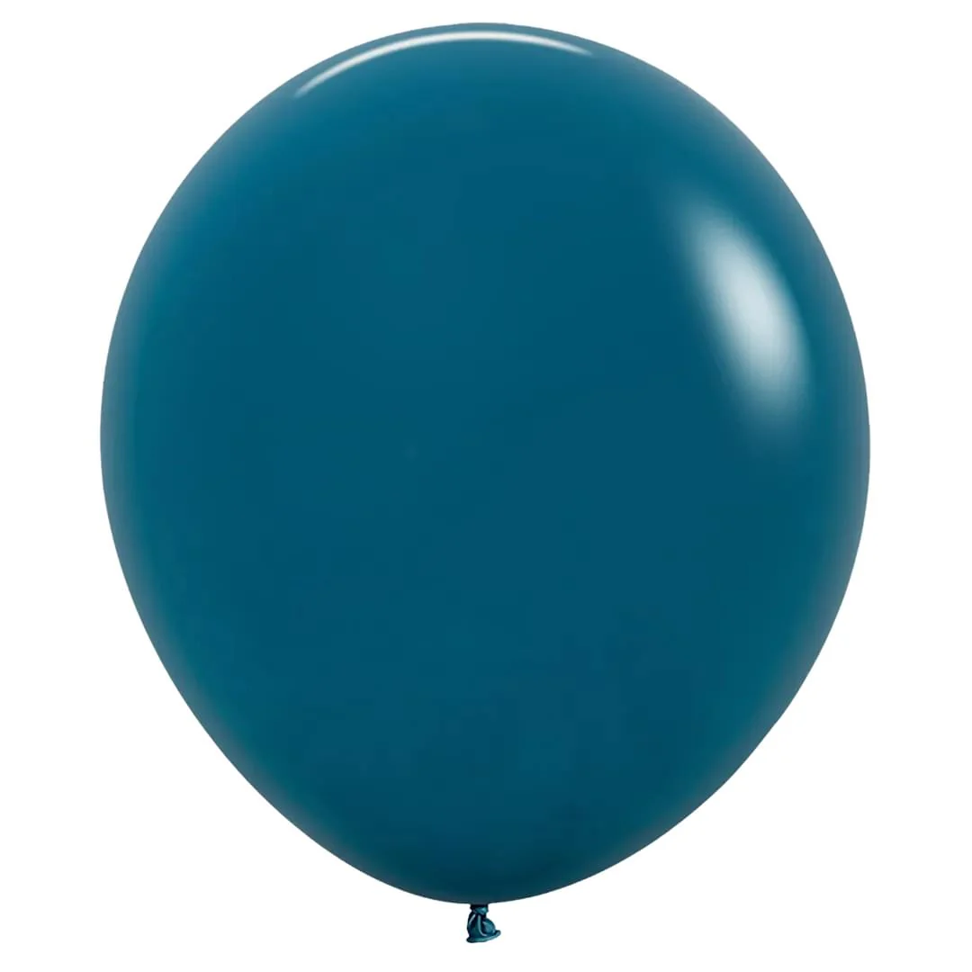 Sempertex Fashion Deep Teal Latex Balloon - Various Sizes - Image 2