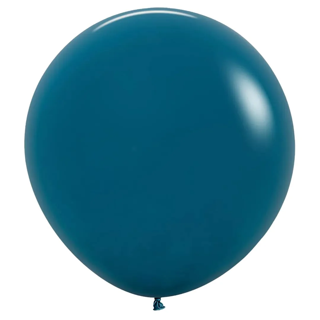 Sempertex Fashion Deep Teal Latex Balloon - Various Sizes - Image 3
