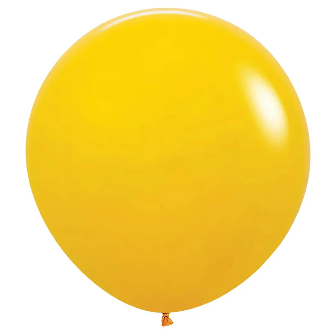 Sempertex Fashion Honey Yellow Latex Balloon - Various Sizes - Image 2