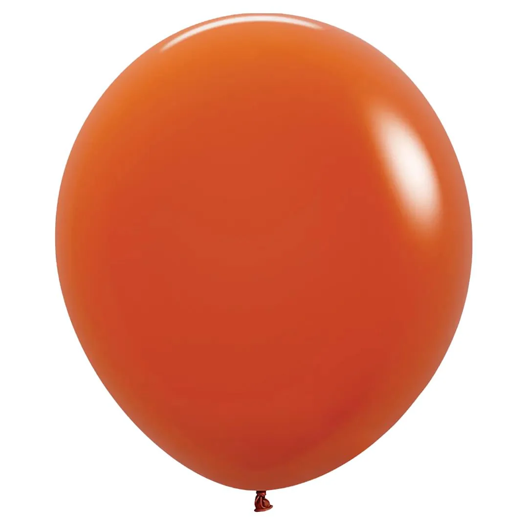 Sempertex Fashion Sunset Orange Latex Balloon - Various Sizes - Image 3
