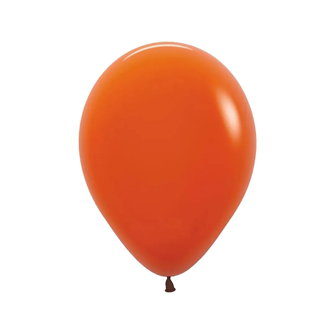 Sempertex Fashion Sunset Orange Latex Balloon - Various Sizes - Image 4