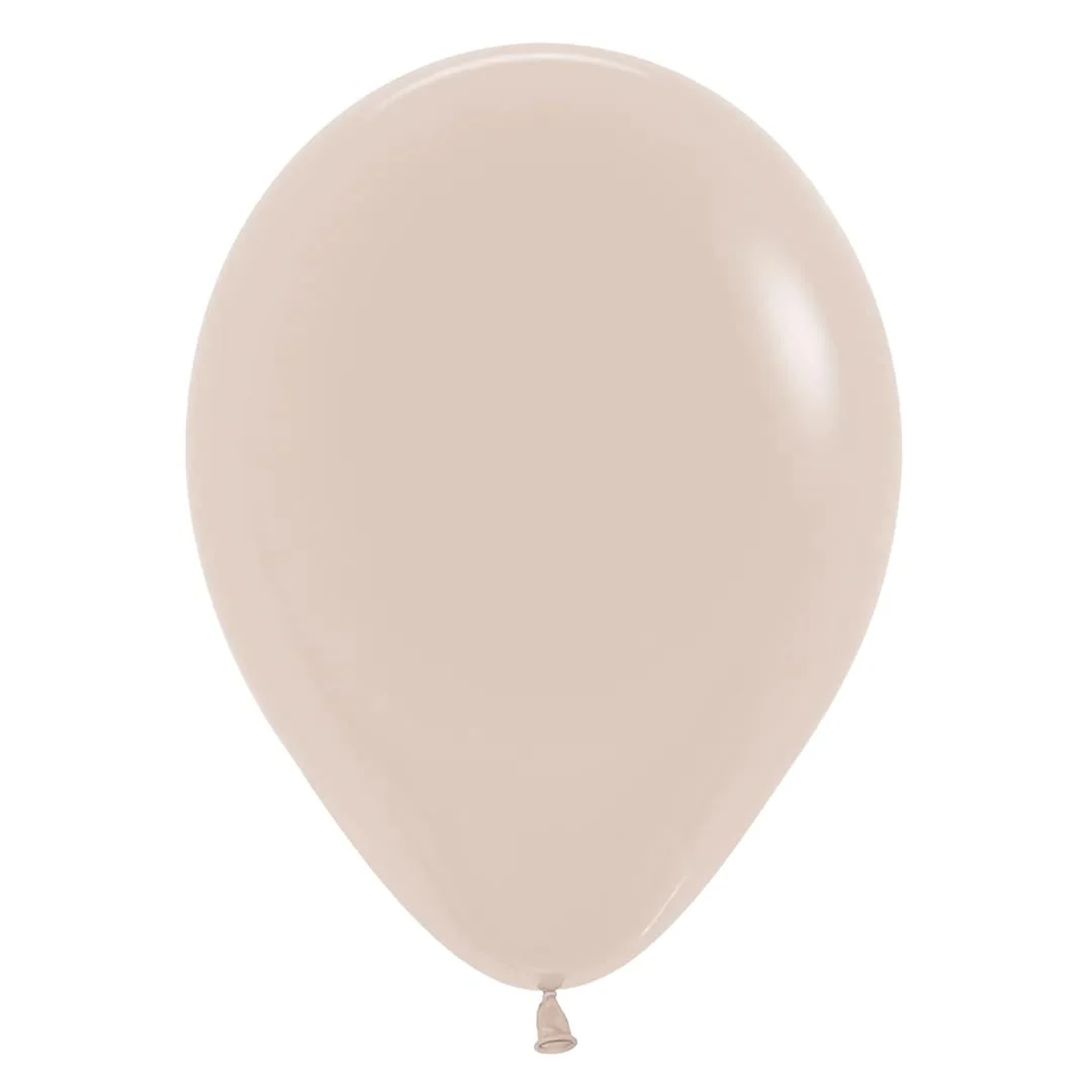 Sempertex Fashion White Sand Latex Balloon - Various Sizes