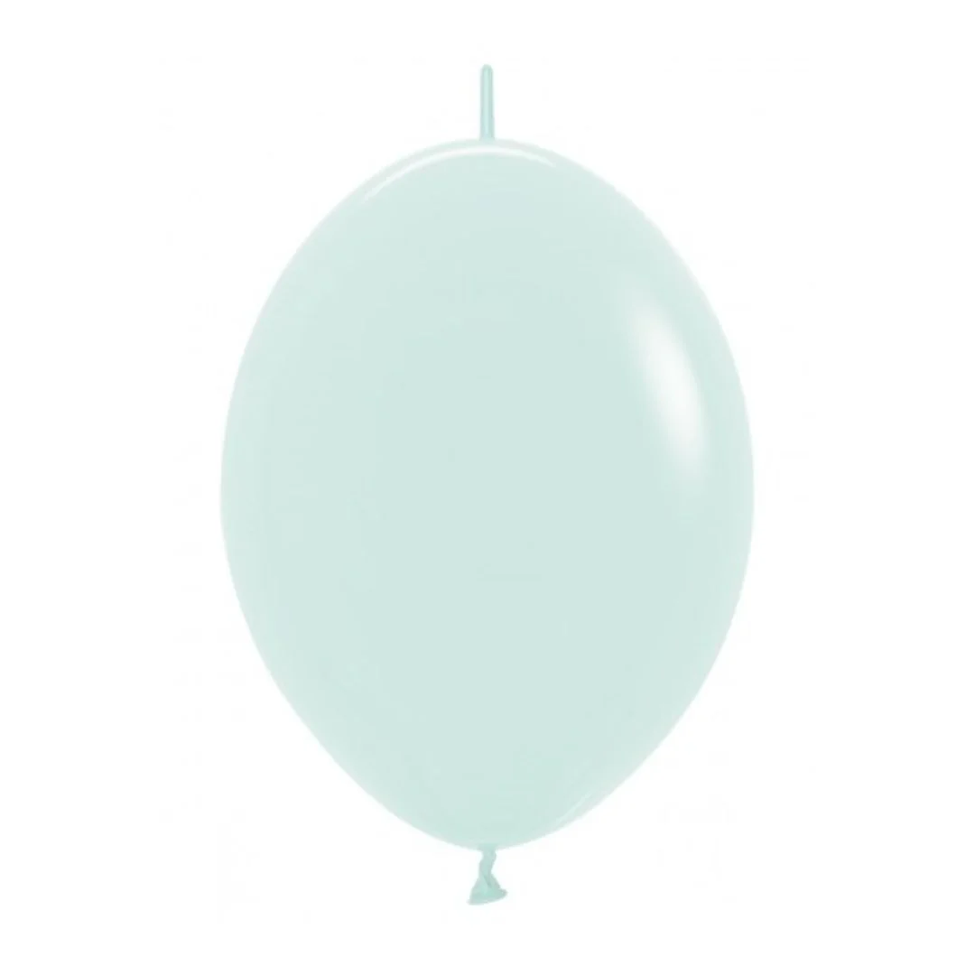 Sempertex Link-O-Loon Pastel Matte Green Latex Balloon - Various Sizes - Image 2