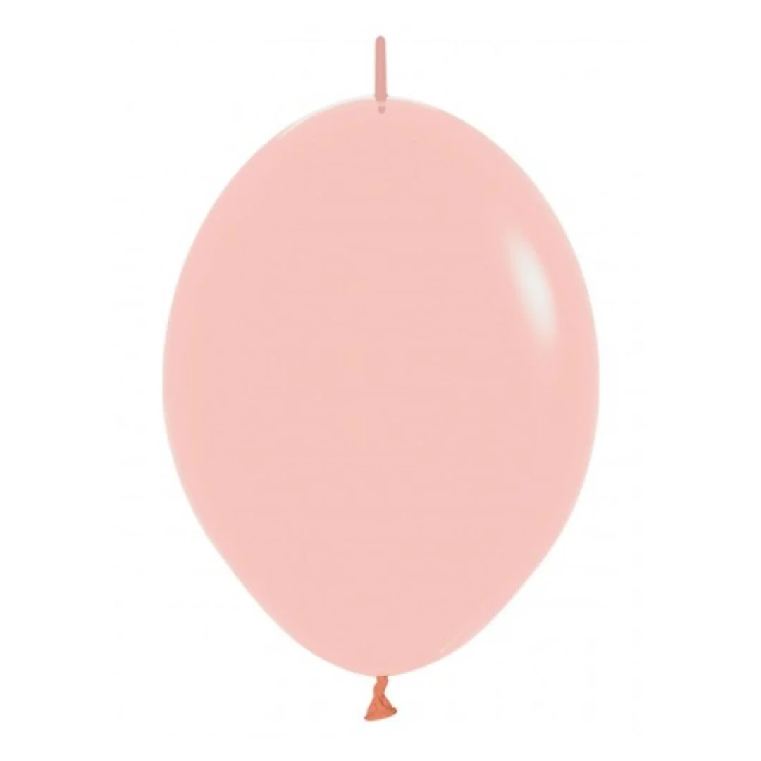 Sempertex Link-O-Loon Pastel Matte Melon Latex Balloon - Various Sizes - Image 2