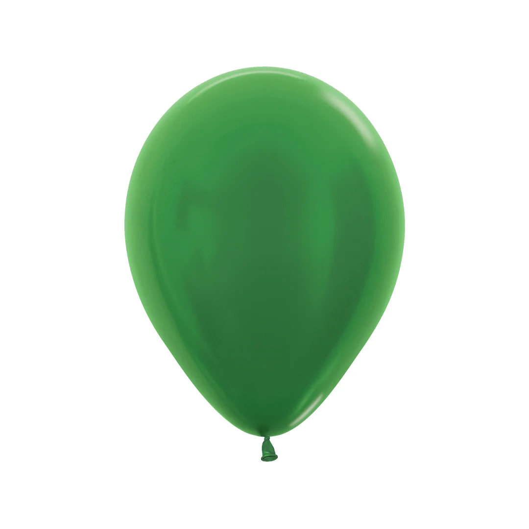 Sempertex Metallic Green Latex Balloon - Various Sizes - Image 2