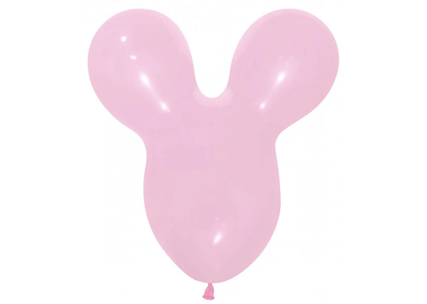 Sempertex Mouse Head Pink 17" Latex Balloon (25)