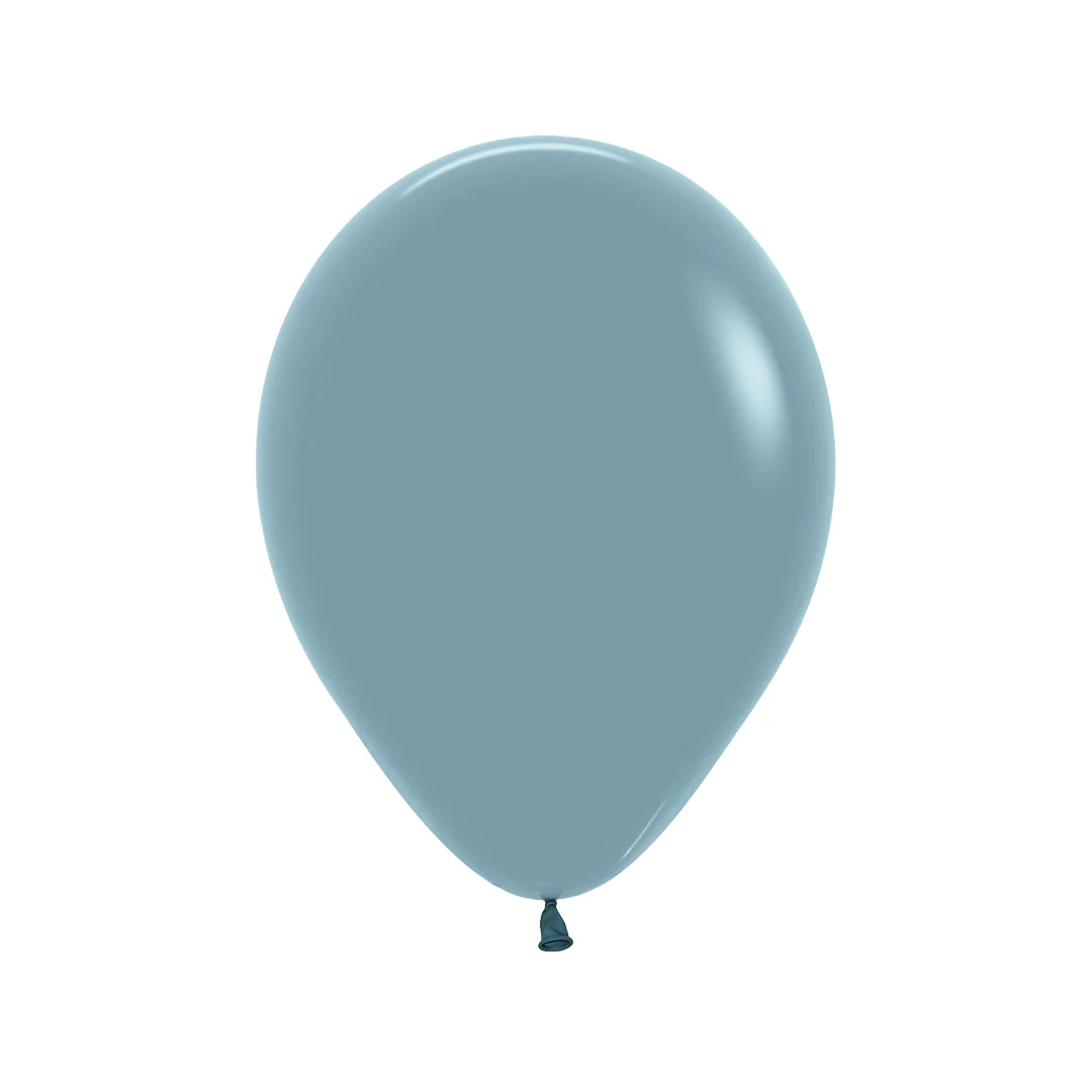 Sempertex Pastel Dusk Blue Latex Balloon - Various Sizes - Image 4