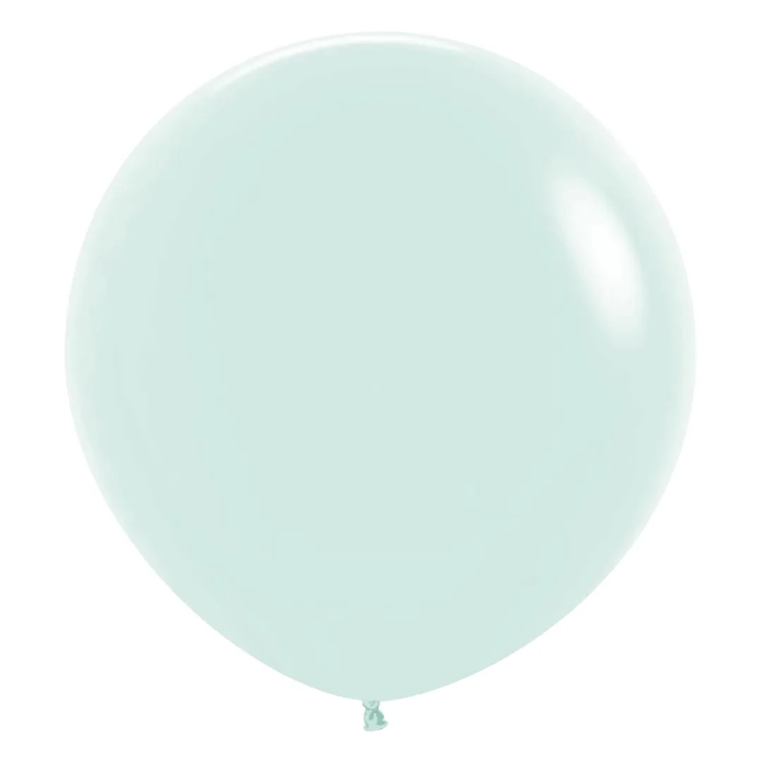 Sempertex Pastel Matte Green Latex Balloon - Various Sizes - Image 3