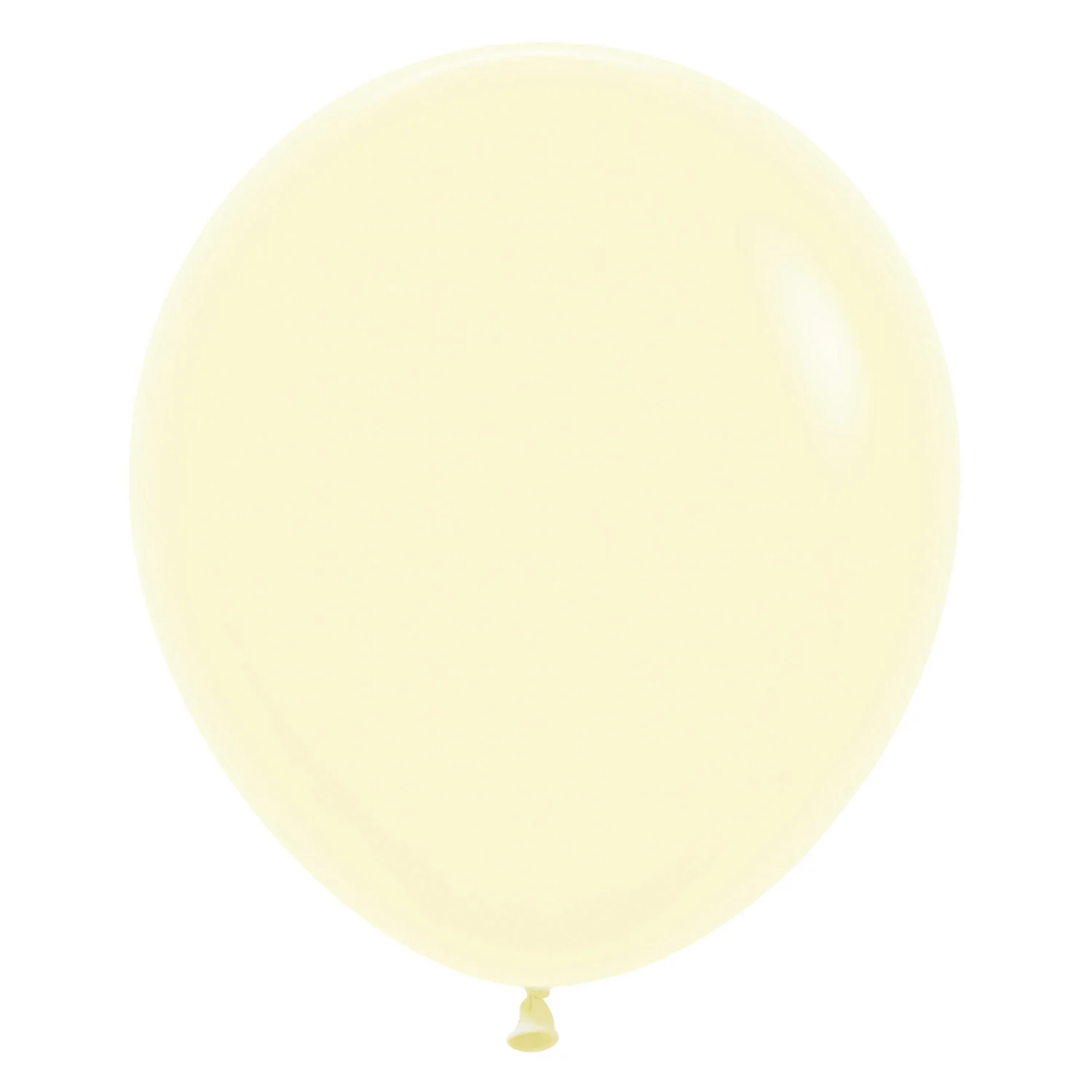 Sempertex Pastel Matte Yellow Latex Balloon - Various Sizes - Image 4