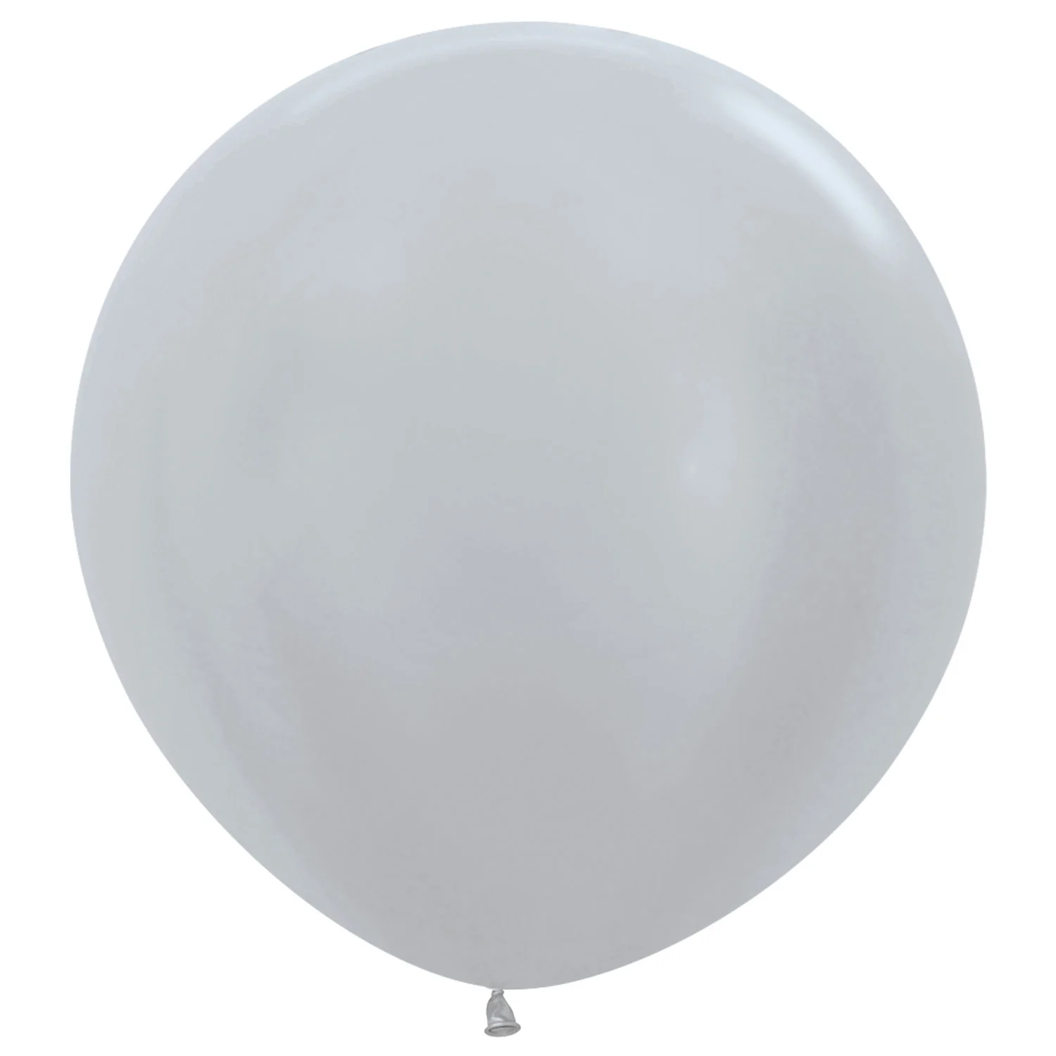 Sempertex Satin Silver Latex Balloon - Various Sizes - Image 3