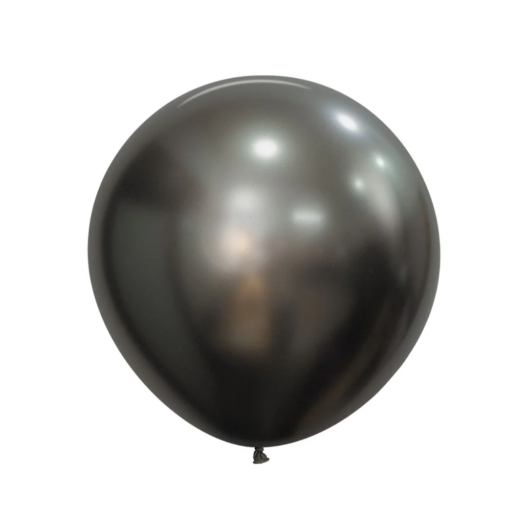 Sempertex Silk Midnight Grey Latex Balloons - Various Sizes - Image 3