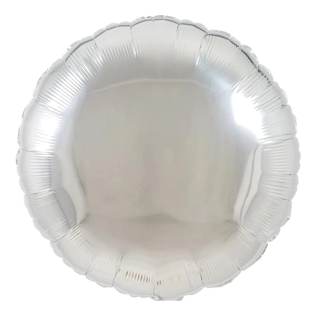 Qualatex Silver 18" Circle Unpackaged