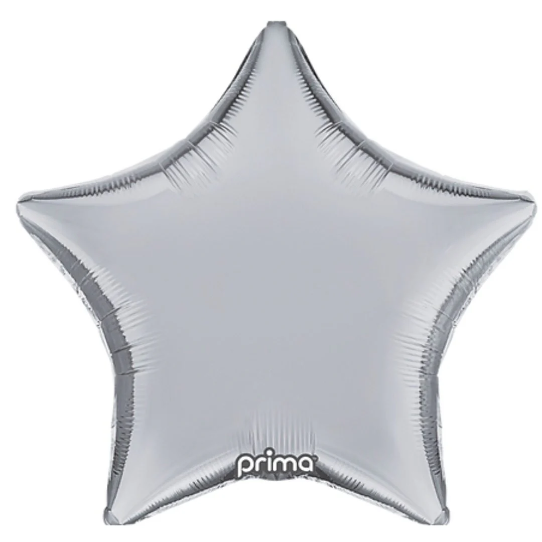 Prima Silver 18" Star Foil Balloon (1)