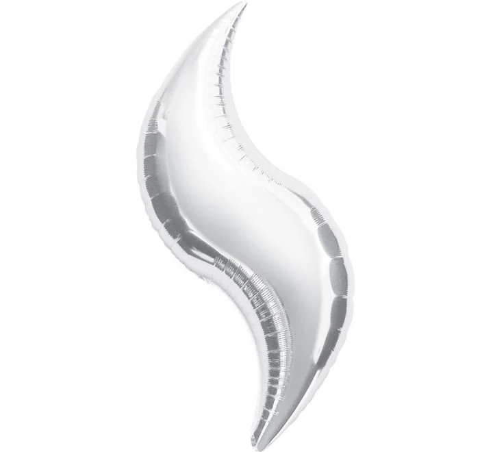 Anagram Silver 36" Curve Foil Balloon (1)