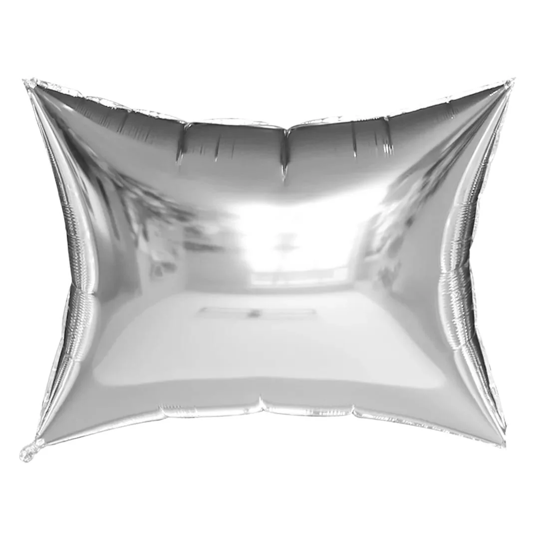 Silver Pillow Foil Balloon 46"