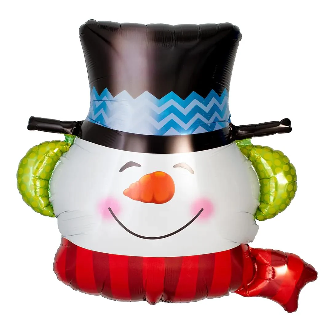 Qualatex Smilin Snowman 36" Supershape Foil Balloon (1)