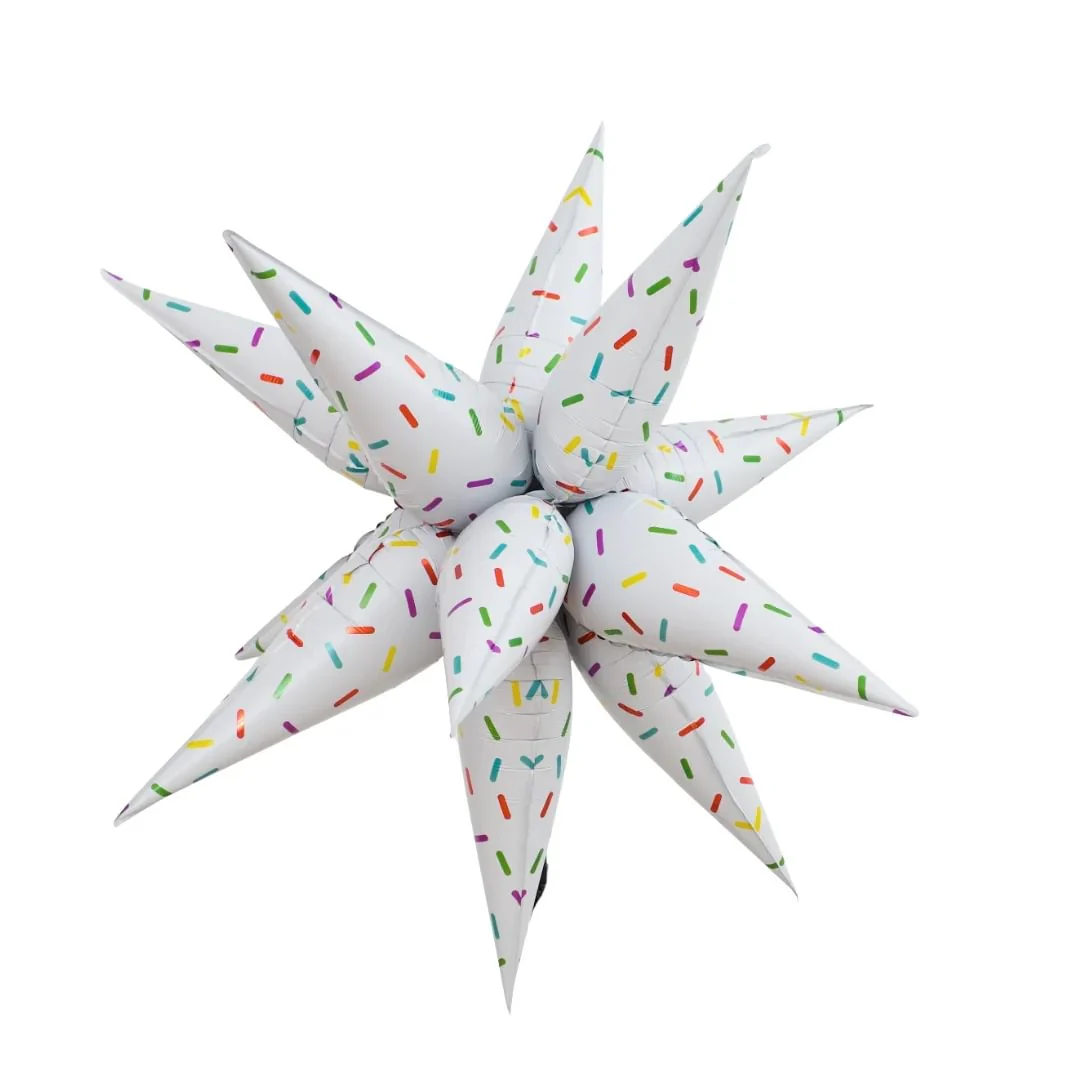 Bubblegum Direct Sprinkle Starburst 40" Air-Filled Foil Balloon (1)