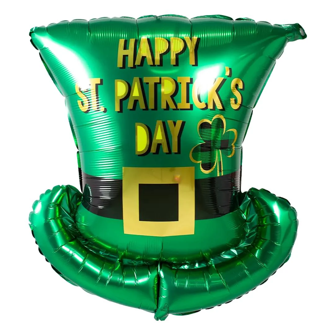 Anagram St Patrick Day Top Hat 24" Supershape Foil Balloon (1)