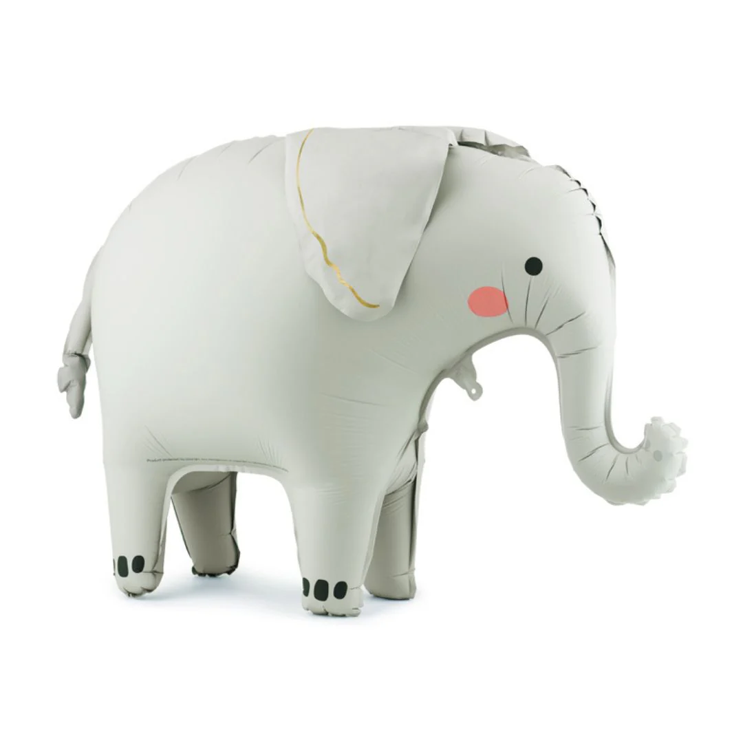 PartyDeco Elephant 36" x 24" Air-filled Standing Foil Balloon (1)