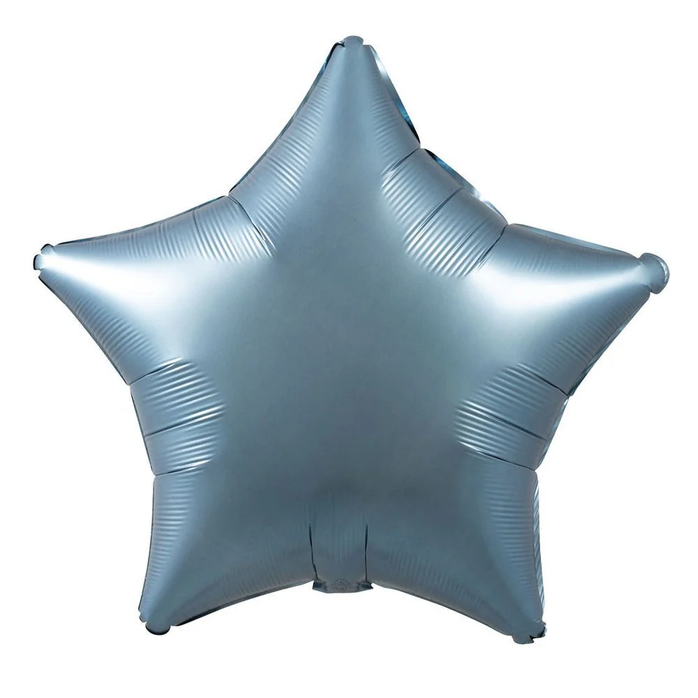 Amscan Steel Blue 20" Star Foil Balloon (1) Unpackaged