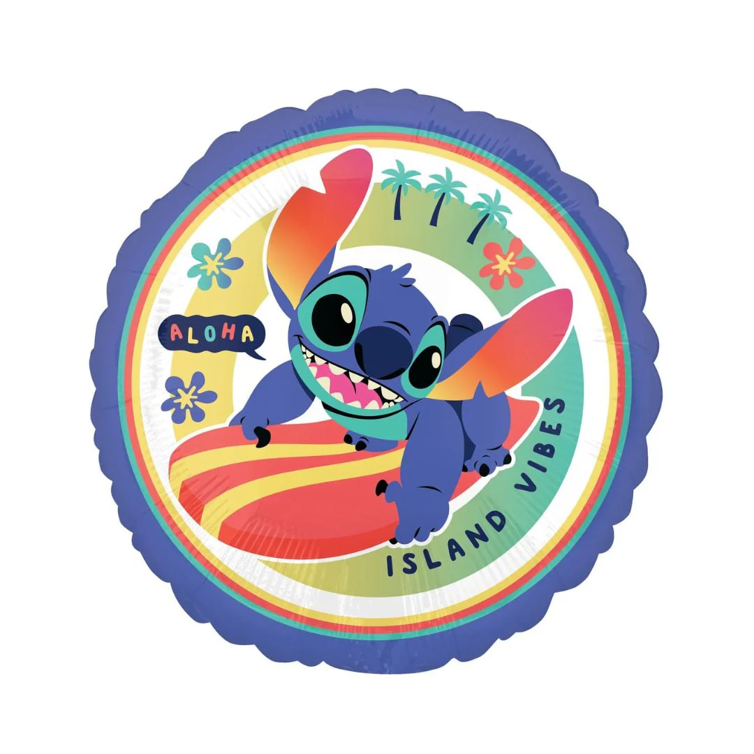 Anagram Stitch Island Vibes 18" Circle Foil Balloon (1)