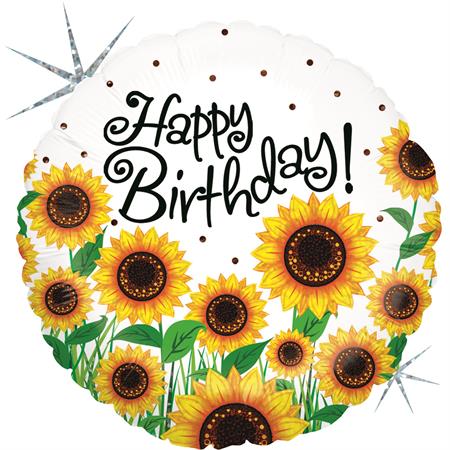 Sun Sunflowers 18" Round