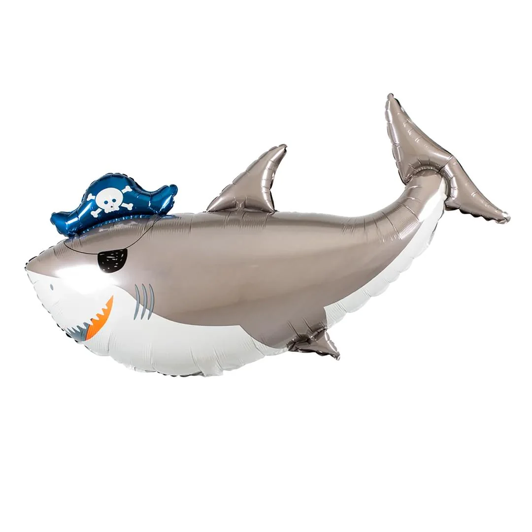 Anagram Ahoy Birthday Shark 41" Supershape Foil Balloon (1)