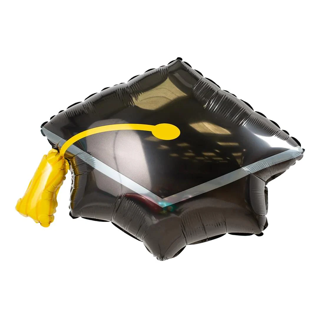 Anagram Black Grad Cap 31" Supershape Foil Balloon (1)