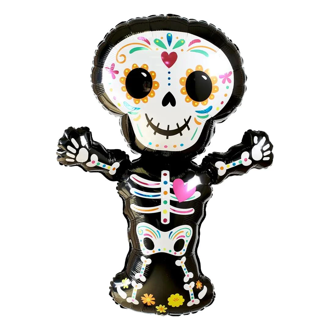 Anagram Day of the Dead Skeleton 34" Supershape Foil Balloon (1)