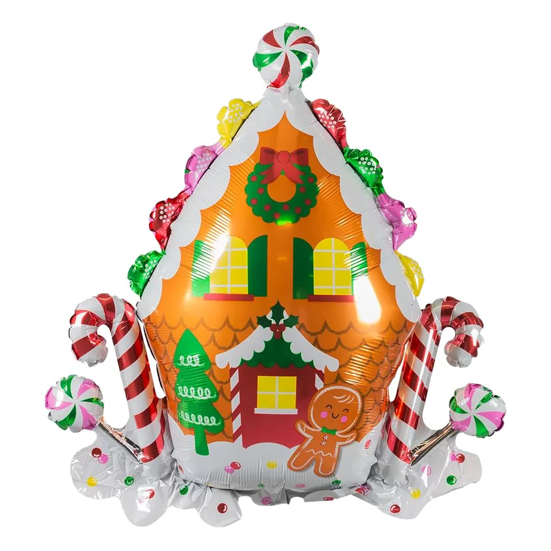 Anagram Gingerbread House 30" Supershape Foil Balloon (1)
